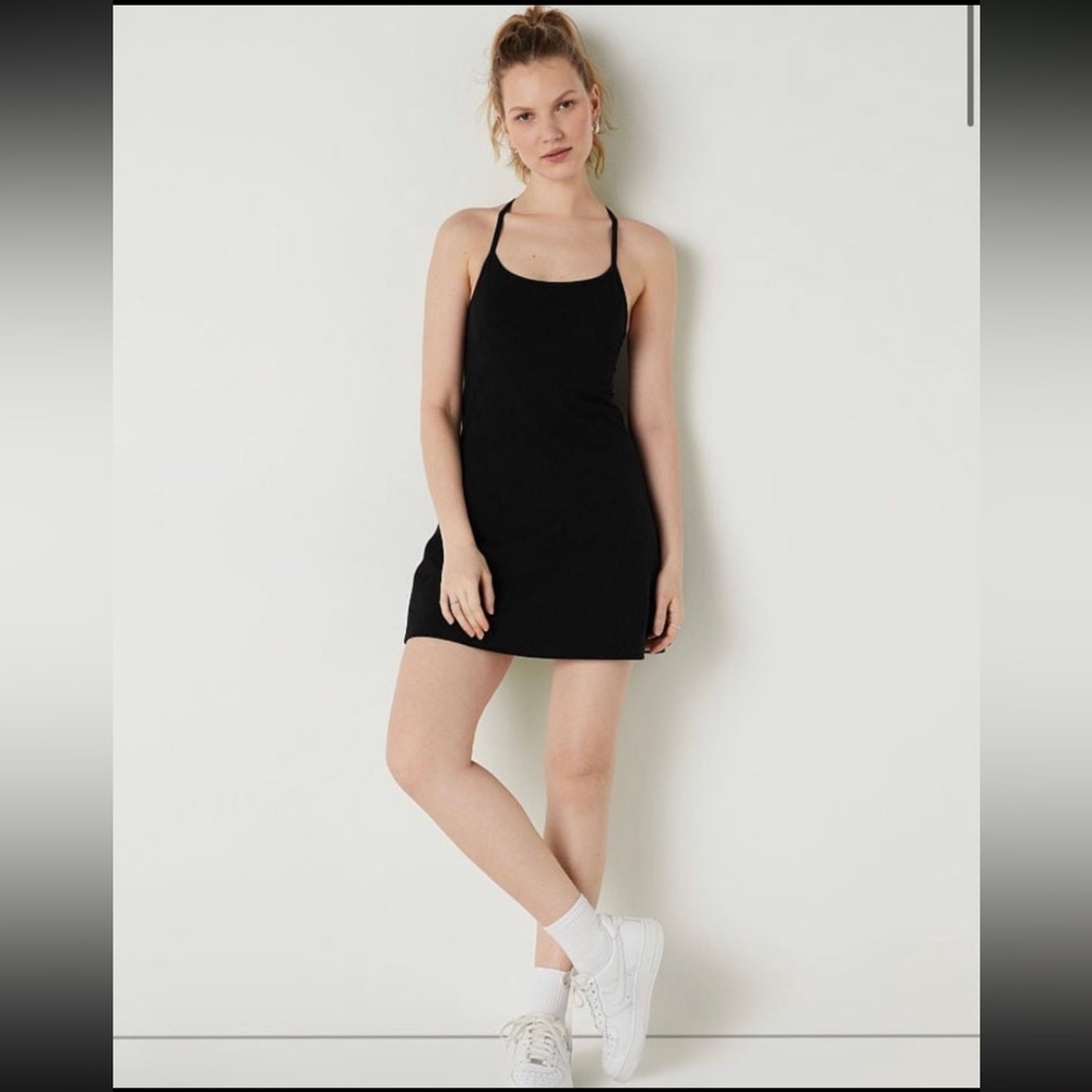 Victoria’s Secret VS PINK Black Athletic Sport Dress with Shorts